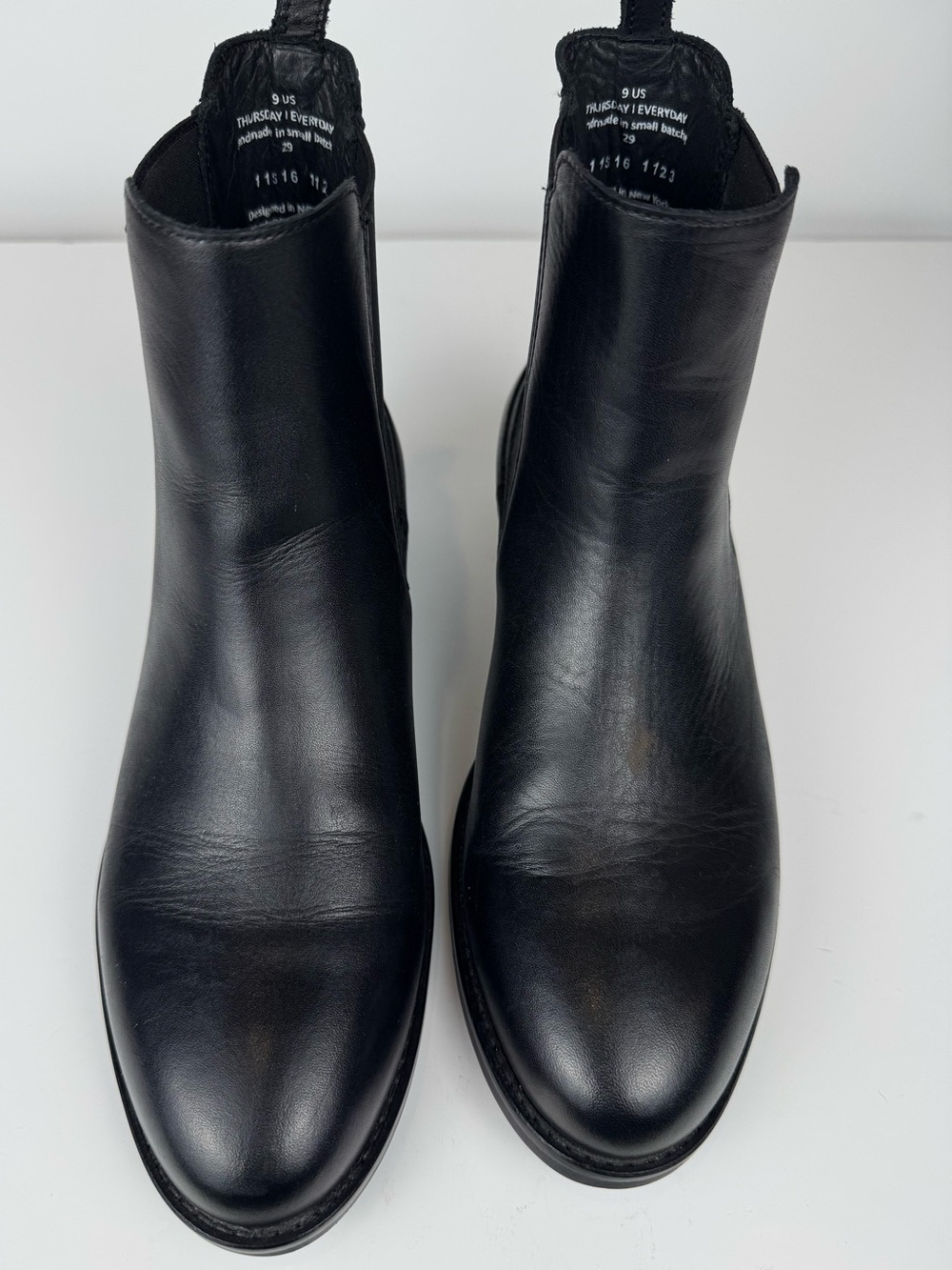 Thursday Boot Company Women’s Black Leather Duchess Chelsea Boots Size 9 Casual - Picture 7 of 11